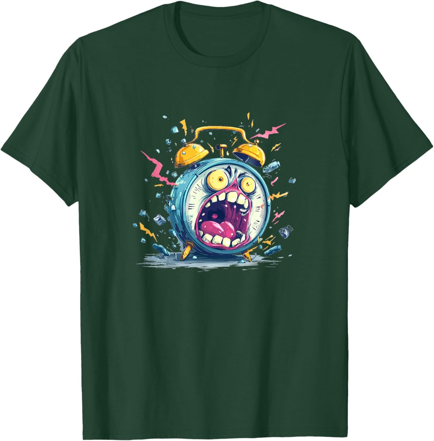 Awesome Screaming Alarm Clock Costume for Boys and Girls T-Shirt - T-Shirt | Forest