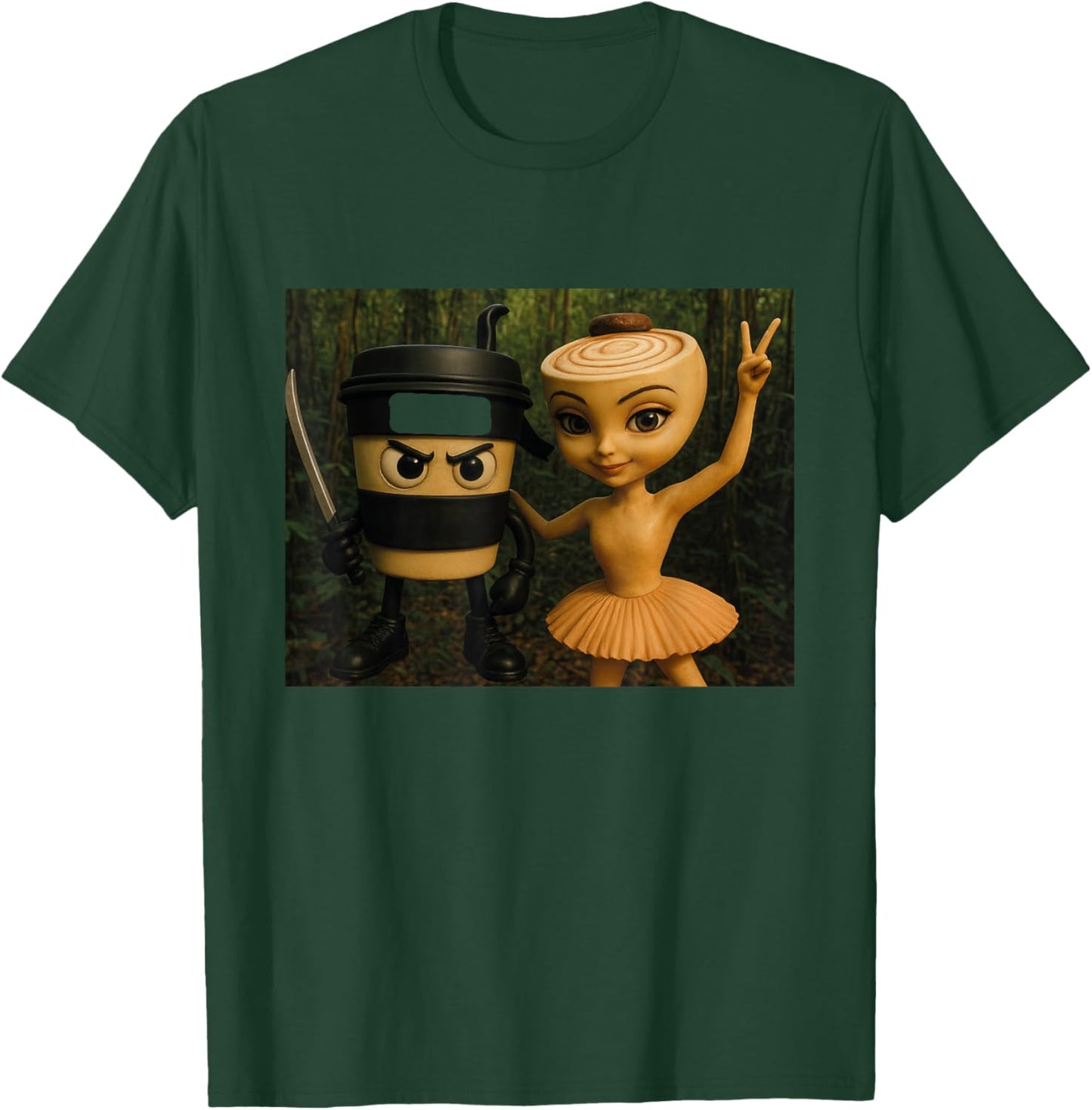 Italian Brainrot Ballerina Cappuccina Cappuccino Assassino T-Shirt - T-Shirt | Forest