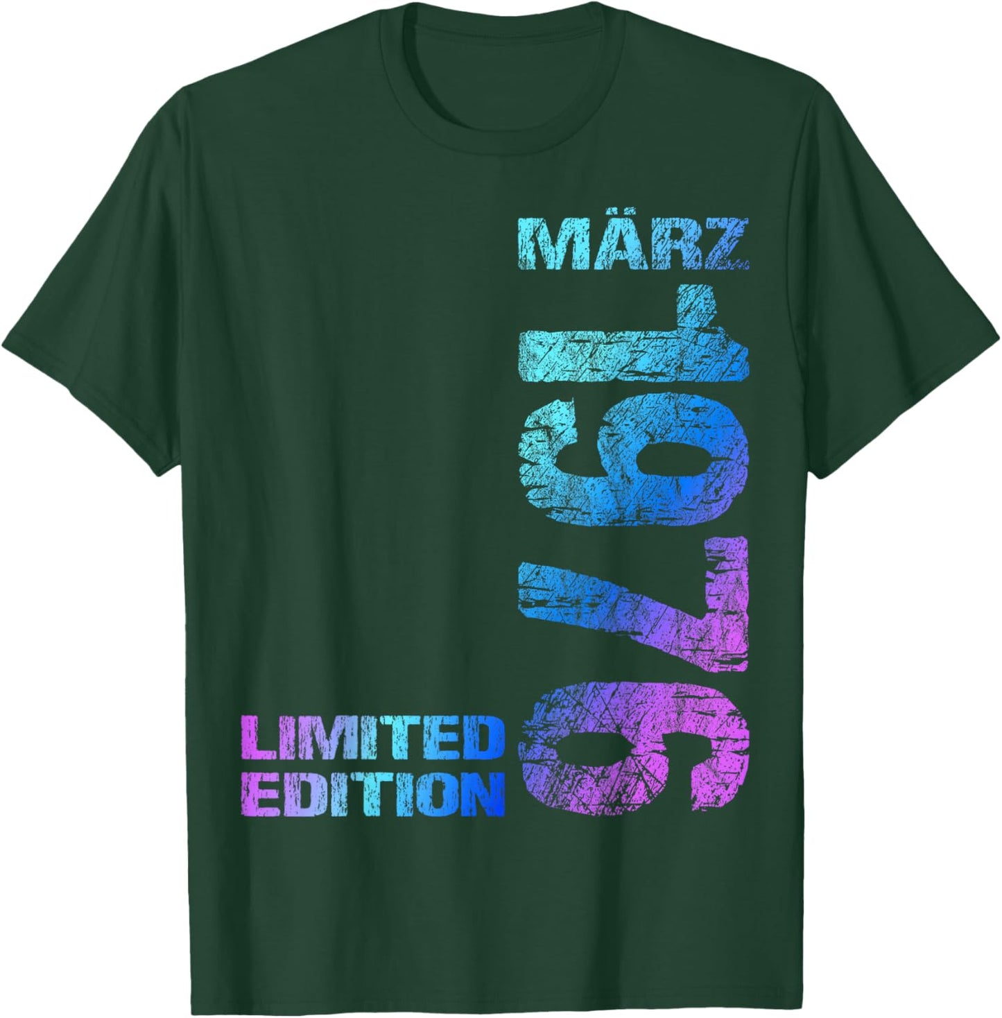 März 1976 Mann Frau 50. Geburtstag Limited Edition T-Shirt - T-Shirt | Forest
