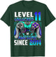 Level 11 Unlocked Awesome Since 2014 11th Birthday Gaming T-Shirt - T-Shirt | Forest