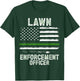 Gardening Lawn Mower American Flag Lawn Enforcement Officer T-Shirt - T-Shirt | Forest