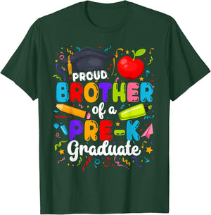 Brother of A Pre-K Graduate Brother Preschool Grad Brother T-Shirt - T-Shirt | Forest