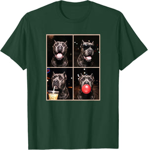 Funny Photo Booth Meme Cane Corso Dog T-Shirt - T-Shirt | Forest