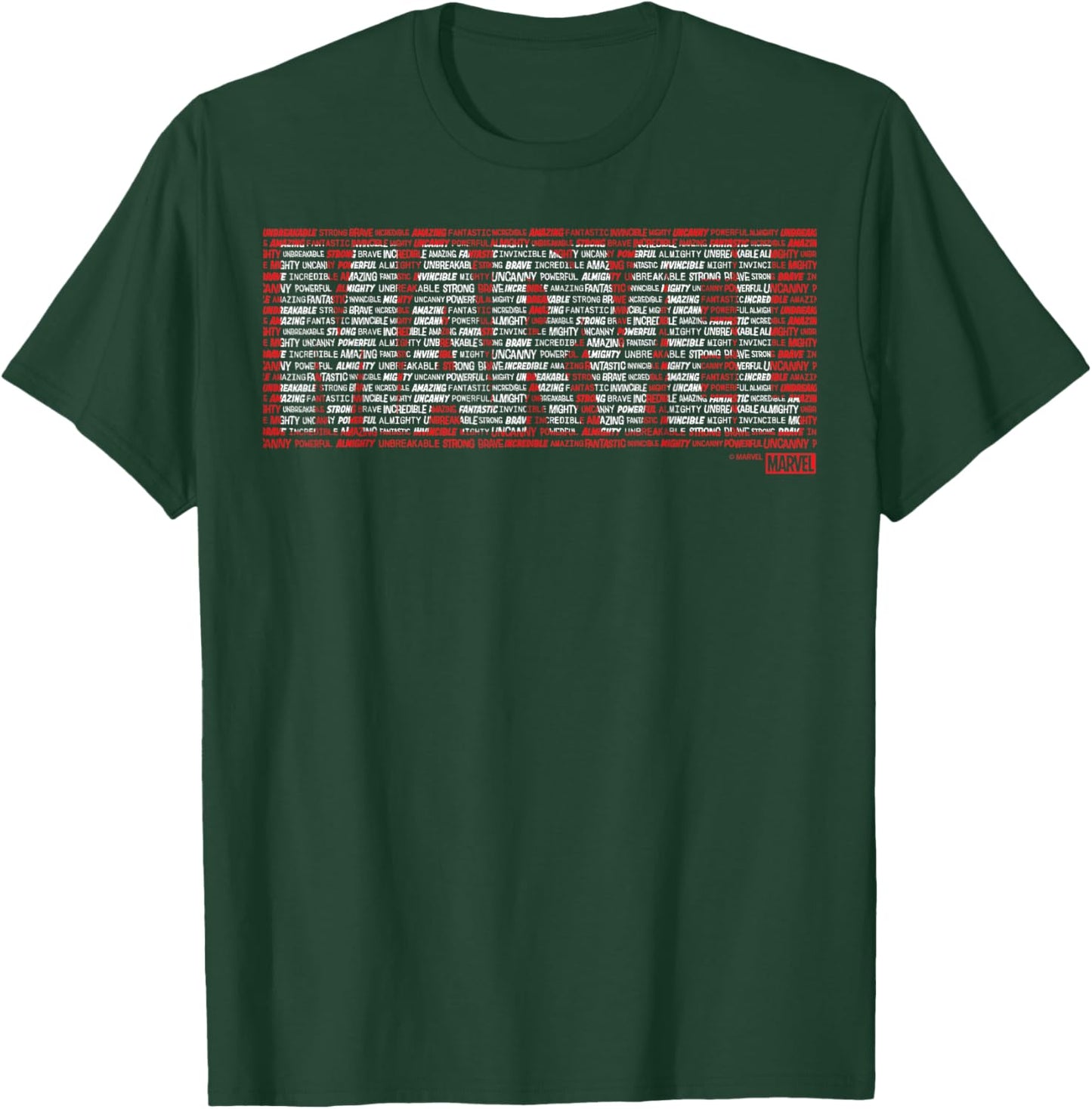 Marvel - Logo Word Fill T-Shirt - T-Shirt | Forest