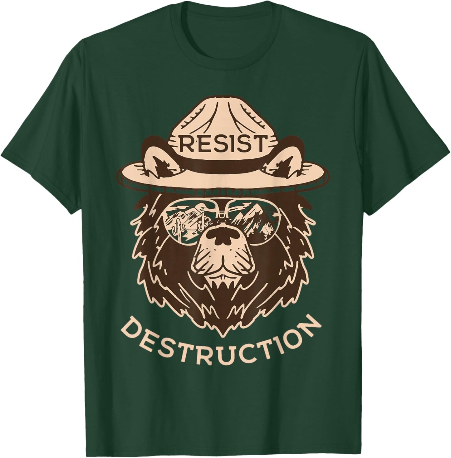 Bear Resist Destruction T-Shirt - T-Shirt | Forest