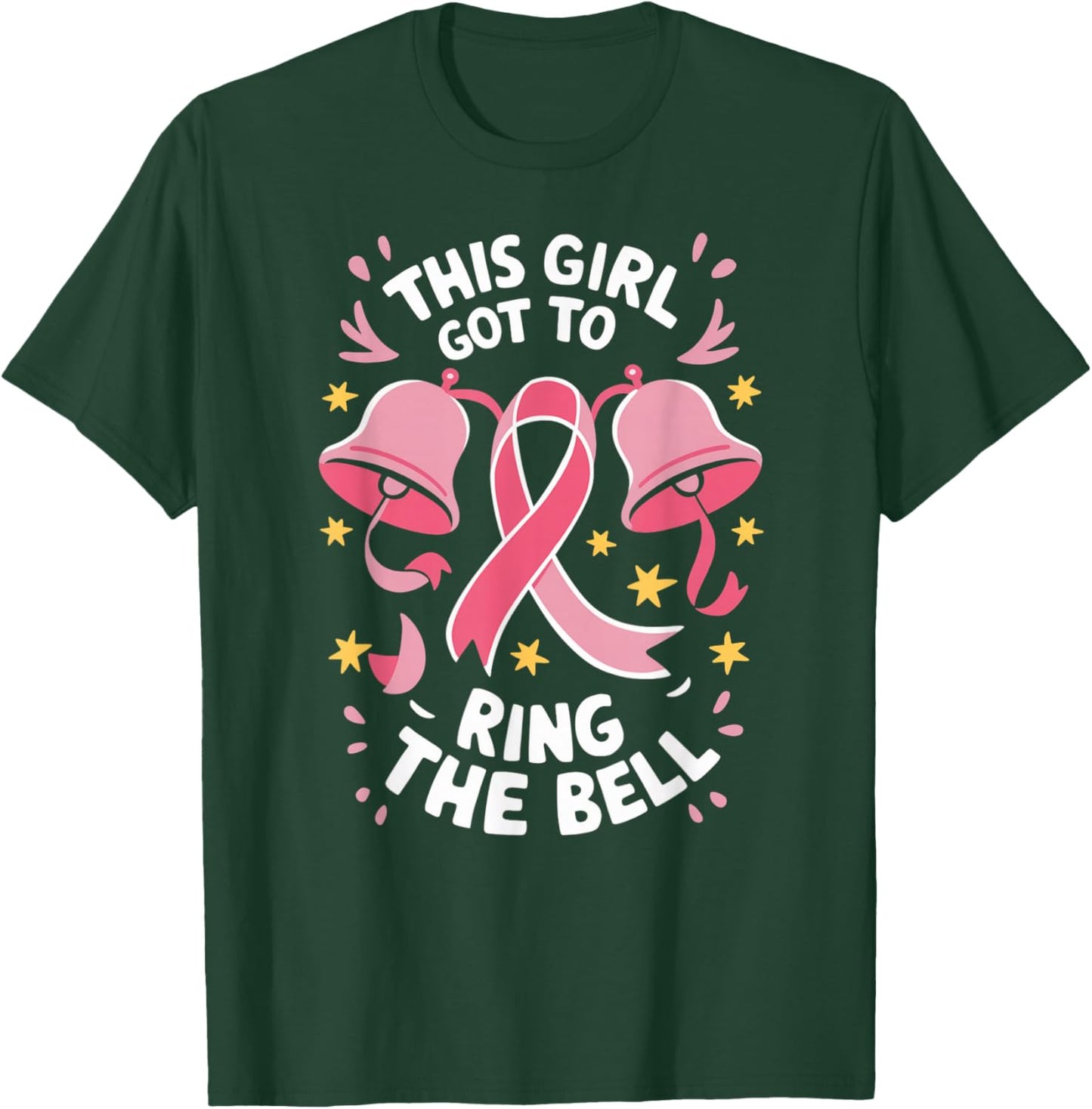 Pink Breast Cancer Survivor This Girl Got to Ring the Bell T-Shirt - T-Shirt | Forest