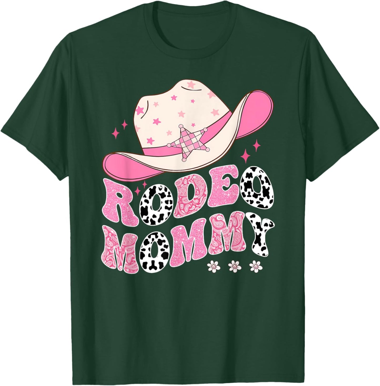 Rodeo Mommy Pink CowGirl 1St Birthday Family Matching T-Shirt - T-Shirt | Forest
