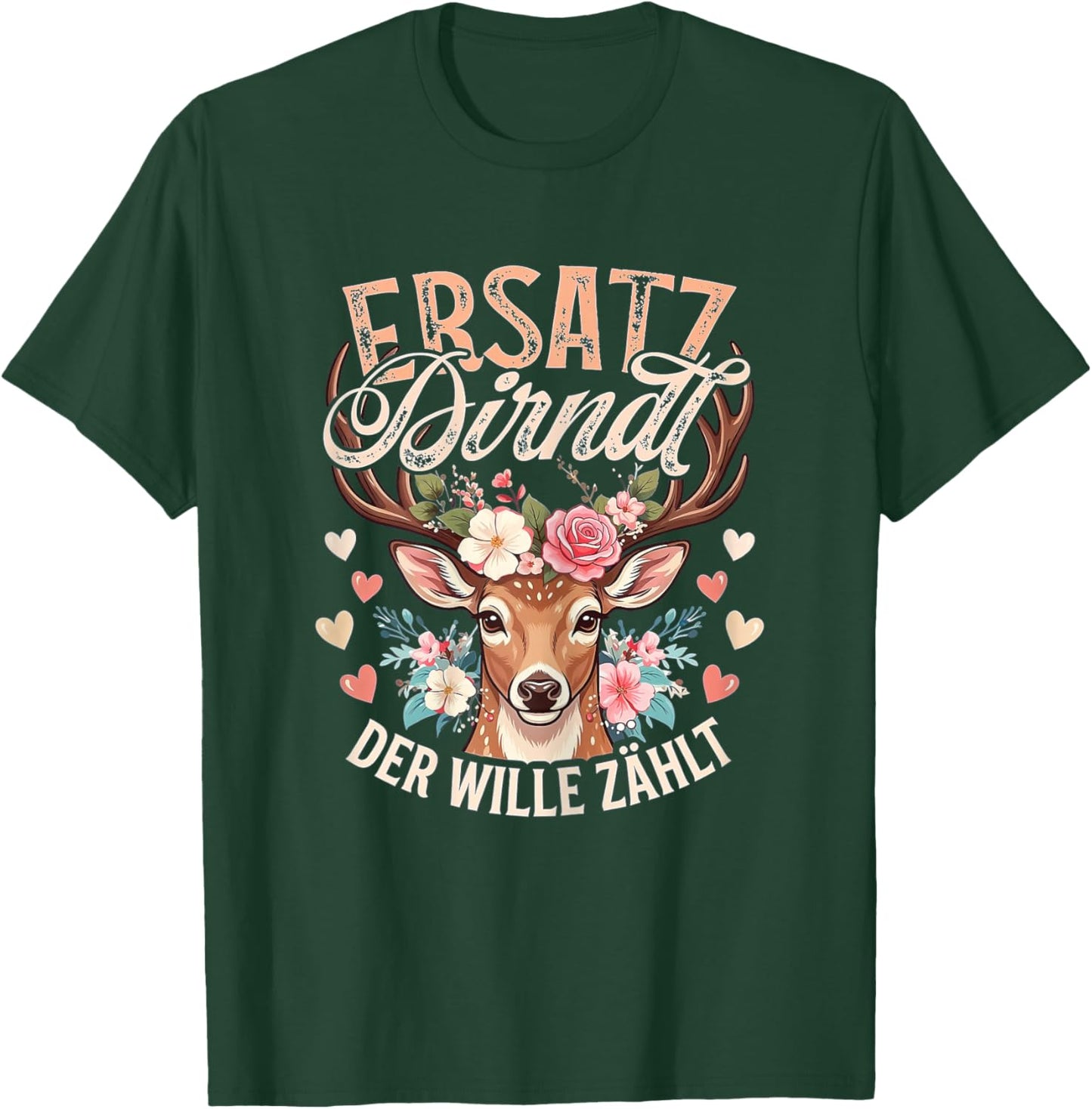 Trachtenshirt Damen Dirndl Shirt Passend für Oktoberfest T-Shirt - T-Shirt | Forest