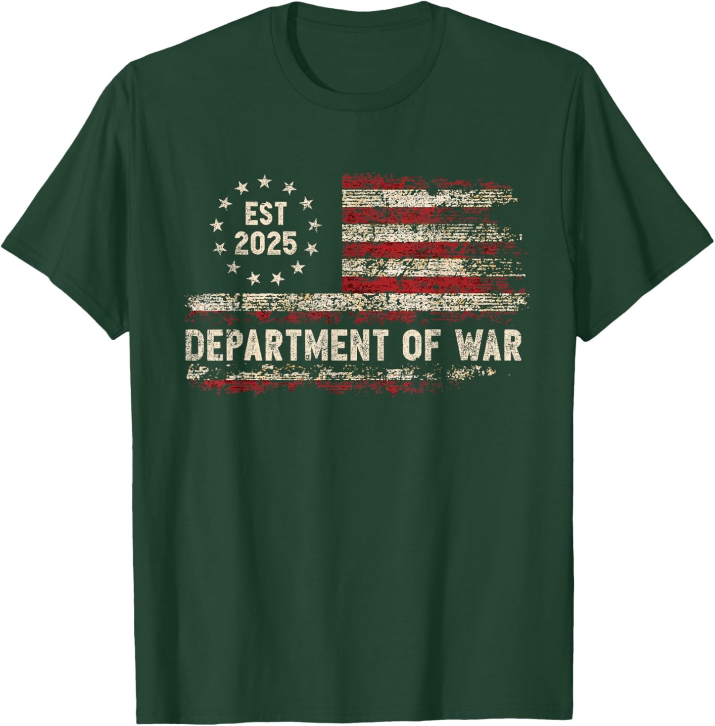 Department of War United States of America USA T-Shirt - T-Shirt | Forest