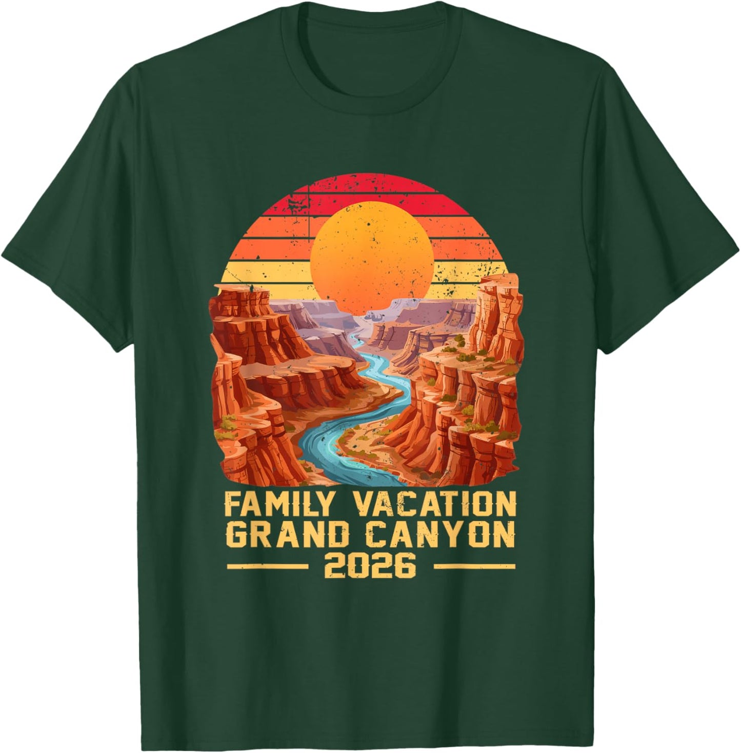Family Vacation Grand Canyon National Park 2026 T-Shirt - T-Shirt | Forest