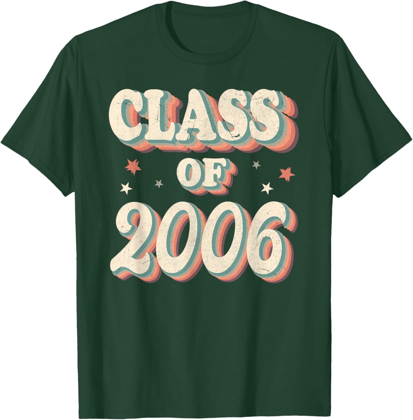 Vintage Class Of 2006 06 High School Graduation T-Shirt - T-Shirt | Forest