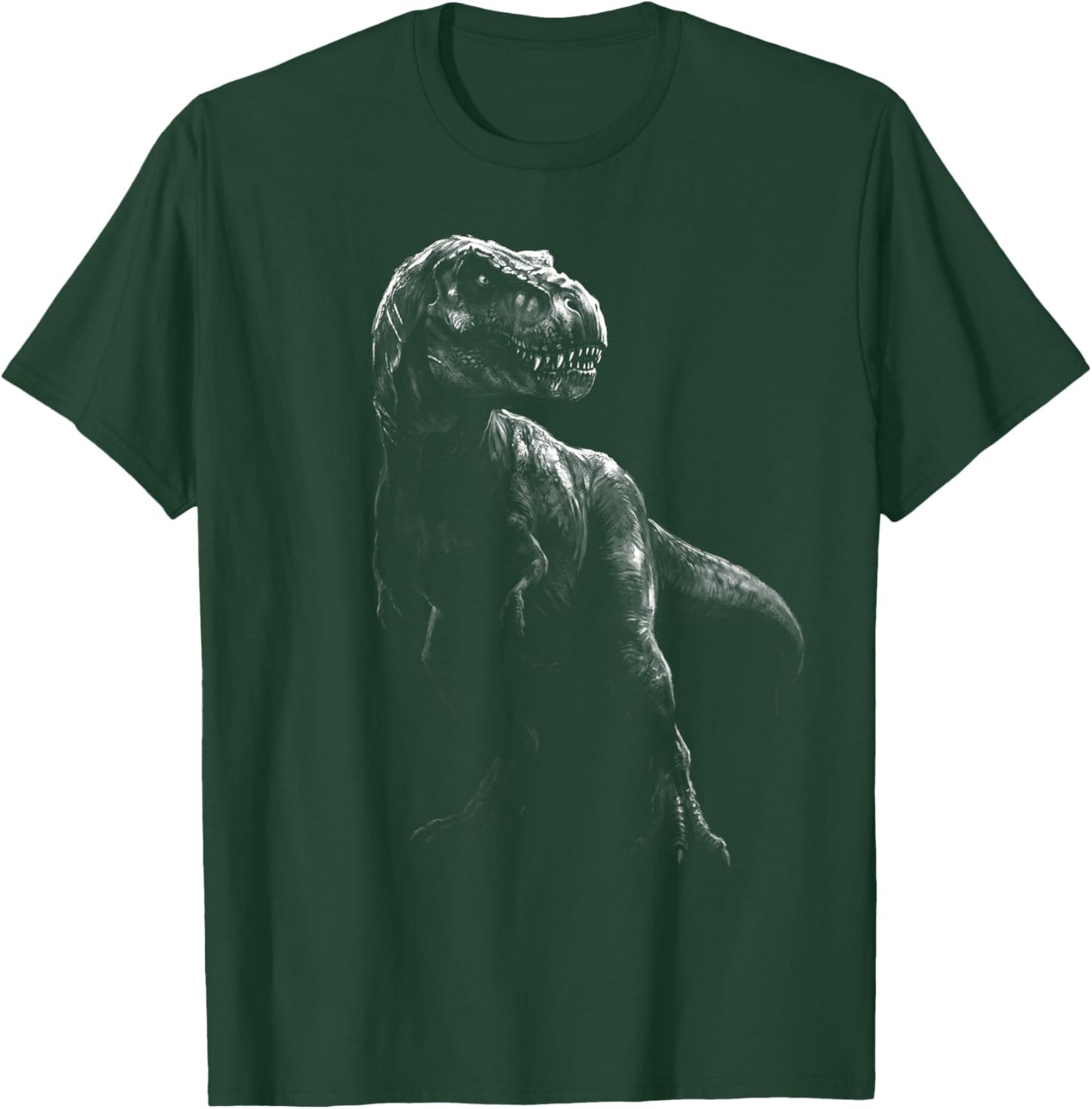 T Rex Portrait Dinosaur Vintage Art Dino Retro T-Shirt - T-Shirt | Forest