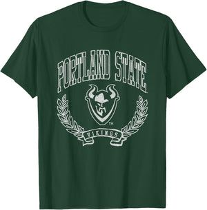 Portland State Vikings Victory Vintage Green T-Shirt - T-Shirt | Forest