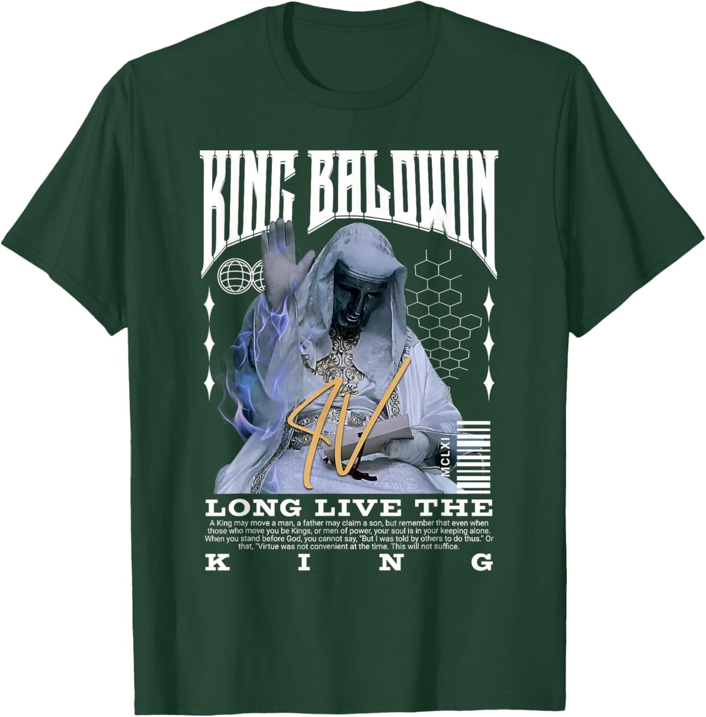 King Baldwin IV T-Shirt - T-Shirt | Forest