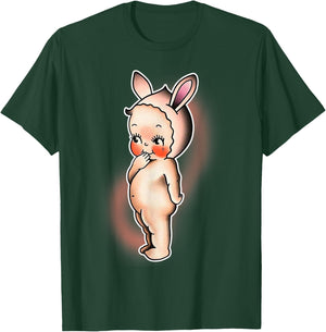 Kewpie Baby Bunny Rabbit T-Shirt - T-Shirt | Forest