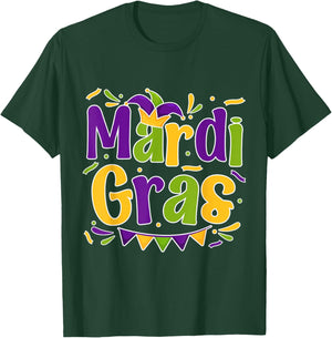 Mardi Gras Men Women Boy Girl Louisiana Carnival New Orleans T-Shirt - T-Shirt | Forest