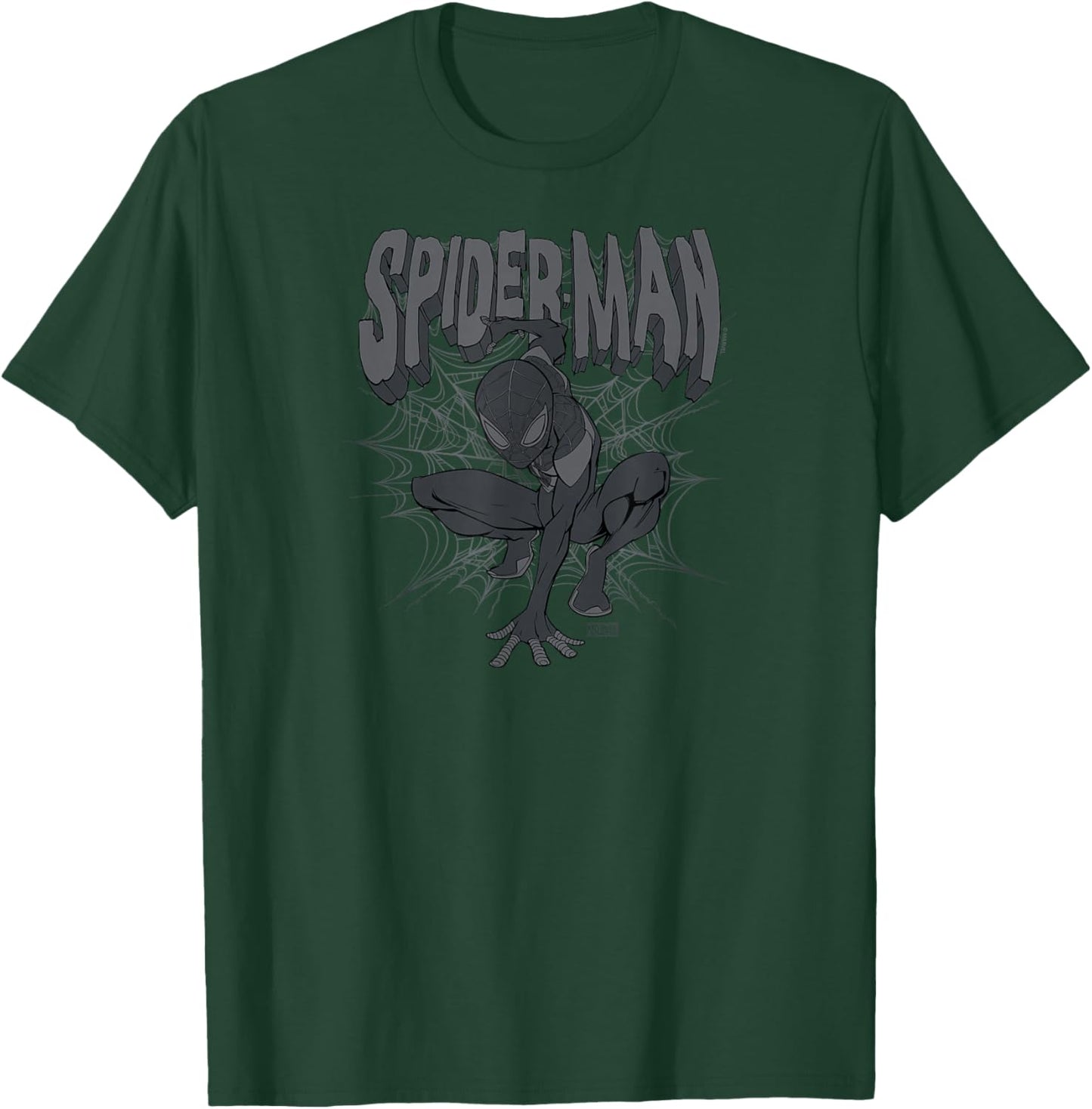 Spider-Man - Dark Monochrome T-Shirt - T-Shirt | Forest