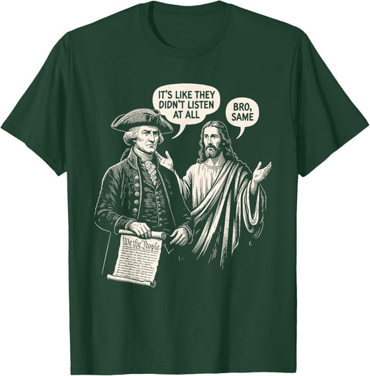 Vintage Its Like They Didnt Listen at All bro Same Meme T-Shirt - T-Shirt | Forest