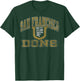 San Francisco Dons Vintage Worn Green Officially Licensed T-Shirt - T-Shirt | Forest