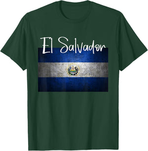 EL Salvador Flag Shirt EL Salvador Karte Salvador für Damen T-Shirt - T-Shirt | Forest