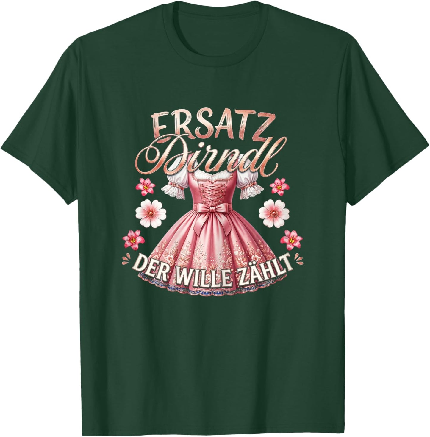 Trachten Damen Trachtenshirt Passend für Oktoberfest T-Shirt - T-Shirt | Forest