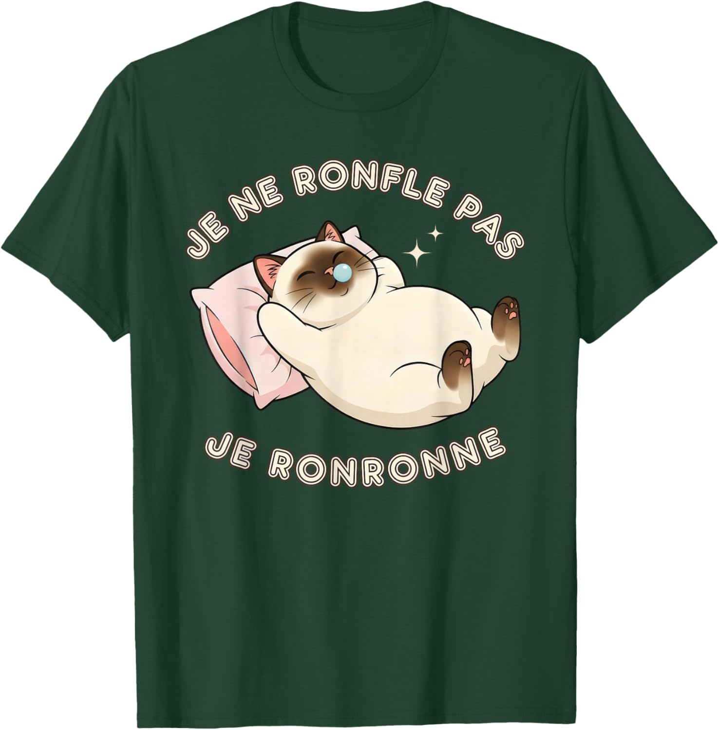 Je Ne Snorfle Je Purronne, Funny Joke, Siamese Funny T-Shirt - T-Shirt | Forest