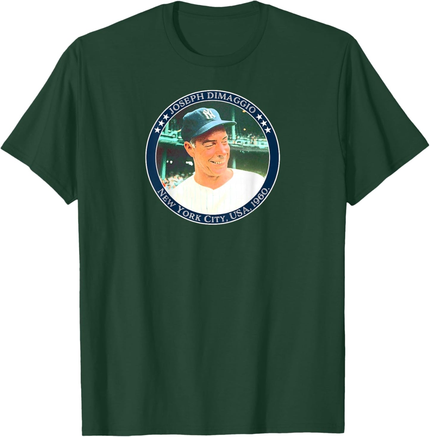 Joe DiMaggio_001_Back Printed T-Shirt - T-Shirt | Forest