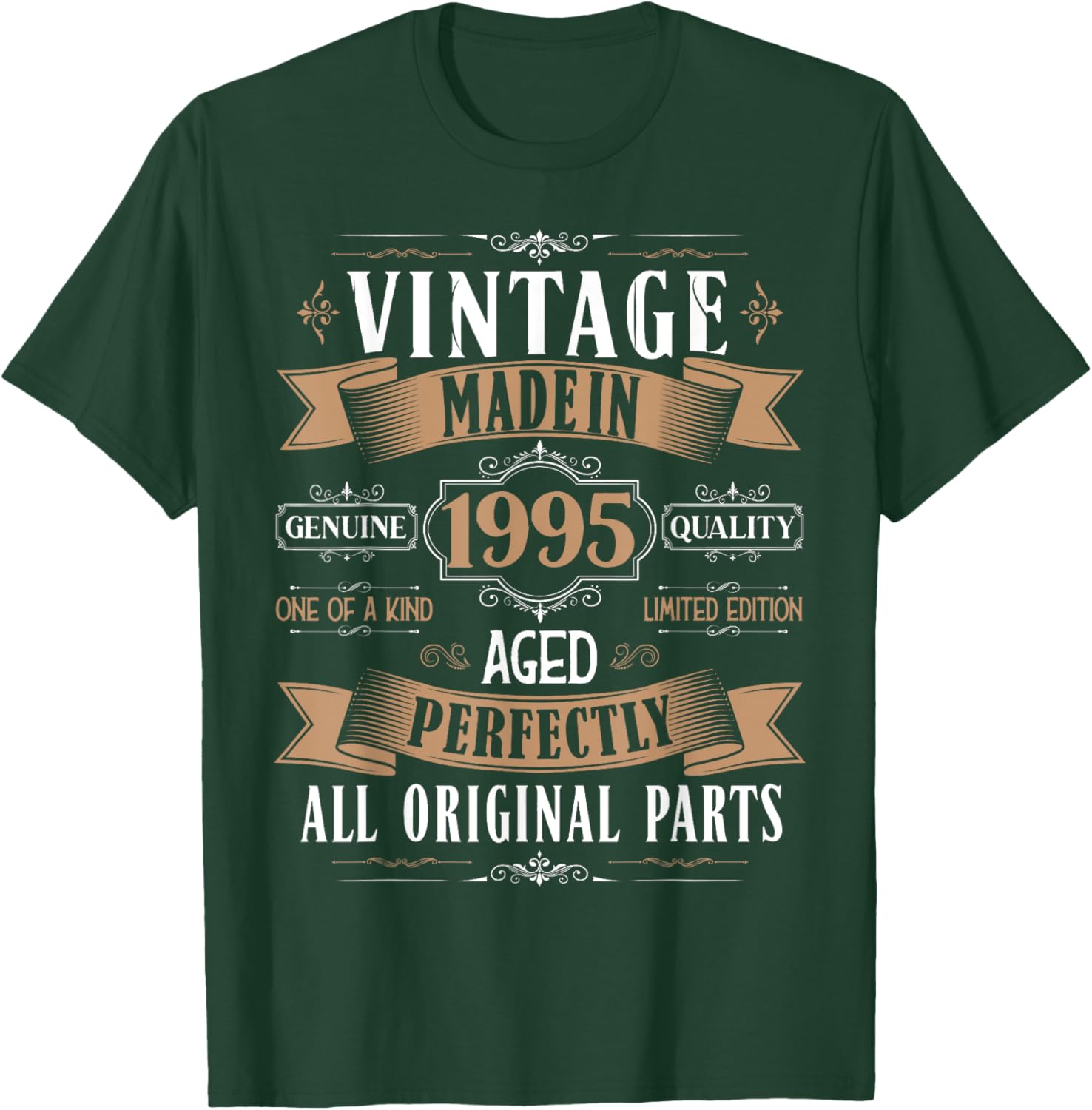Vintage 30th birthday men Born 1995 30 years old Bday T-Shirt - T-Shirt | Forest