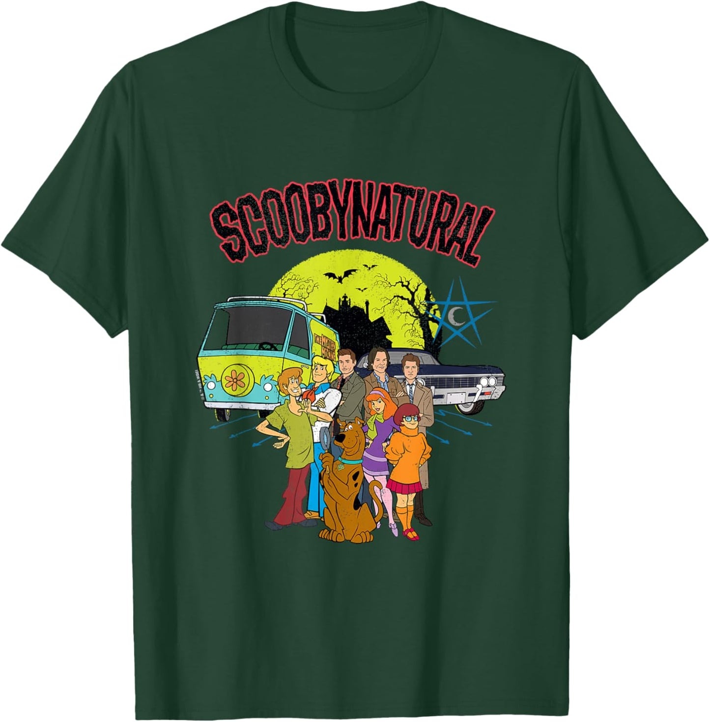 Scooby-Doo Scoobynthetic Mystery Machine and Baby with Gang T-Shirt - T-Shirt | Forest