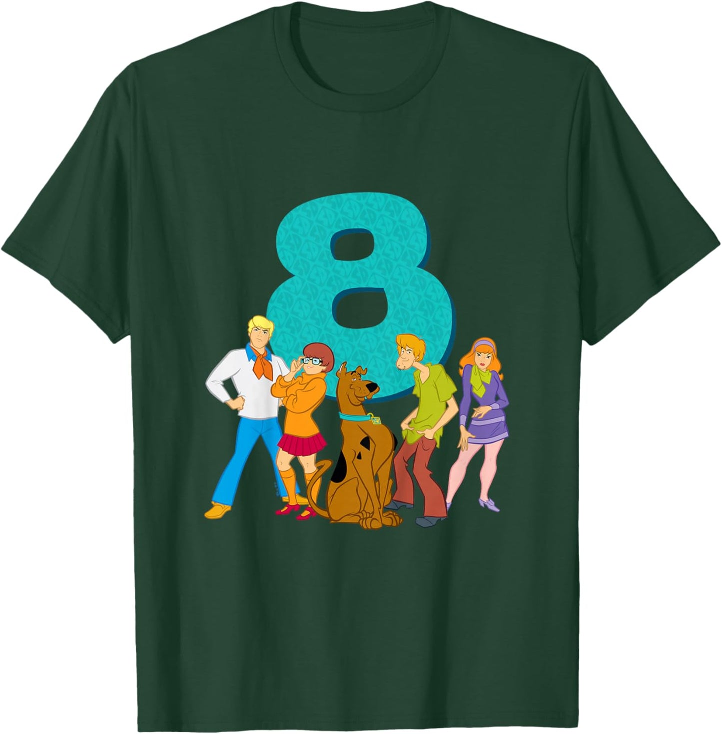 Kids Scooby-Doo 8th Birthday This Meddling Kid is 8 T-Shirt - T-Shirt | Forest