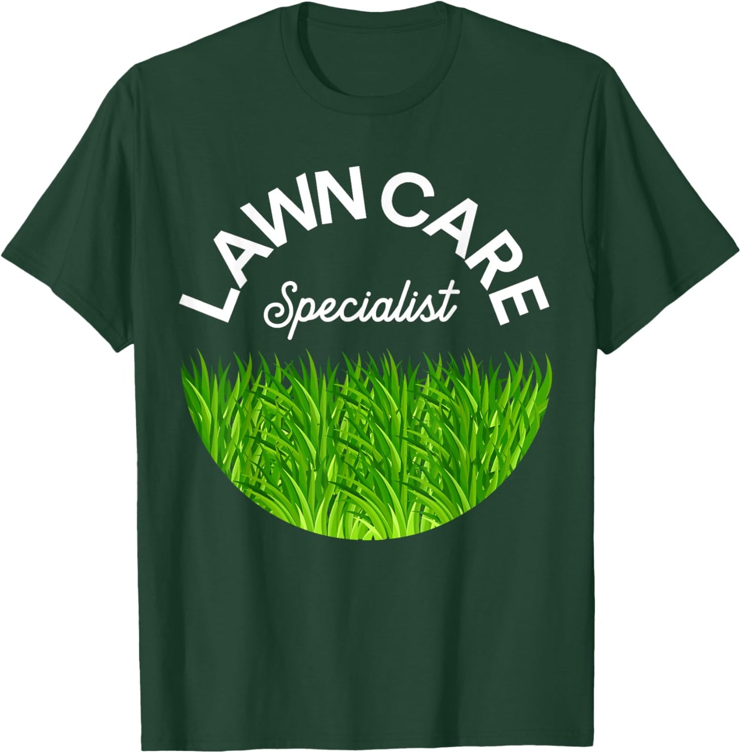 Lawn Care Specialist Funny Gardener Lawn Mower Lovers Outfit T-Shirt - T-Shirt | Forest