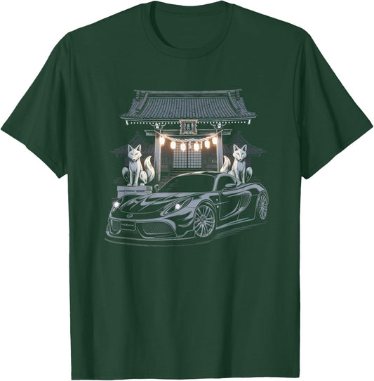 Japanese Car Men JDM Japan Street Racing Streetwear T-Shirt - T-Shirt | Forest