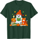 Cute Ghost Reading Book Lovers Autumn Fall Halloween Ghost T-Shirt - T-Shirt | Forest