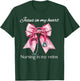 Jesus In My Heart Nursing In My Veins Coquette Stethoscope T-Shirt - T-Shirt | Forest