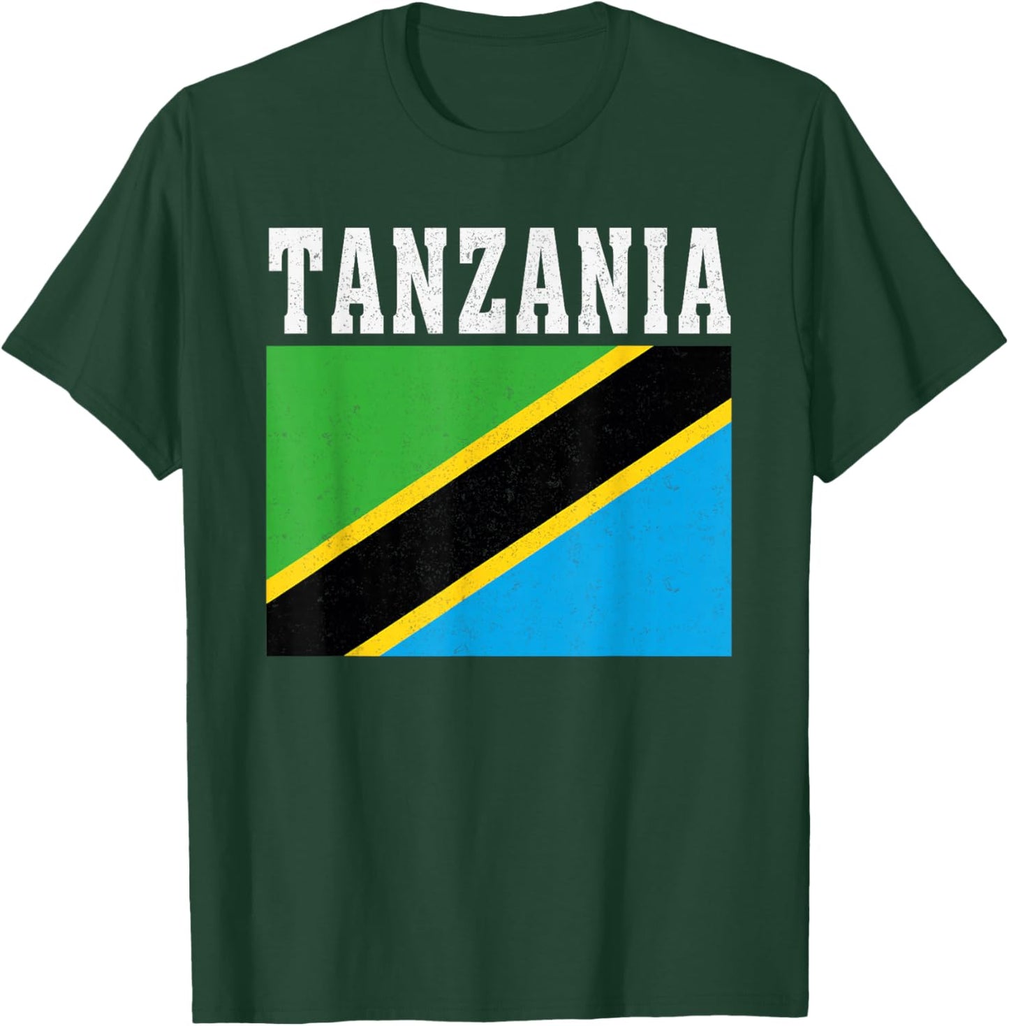 Tanzania Flag Patriotic National Roots Souvenir T-Shirt - T-Shirt | Forest