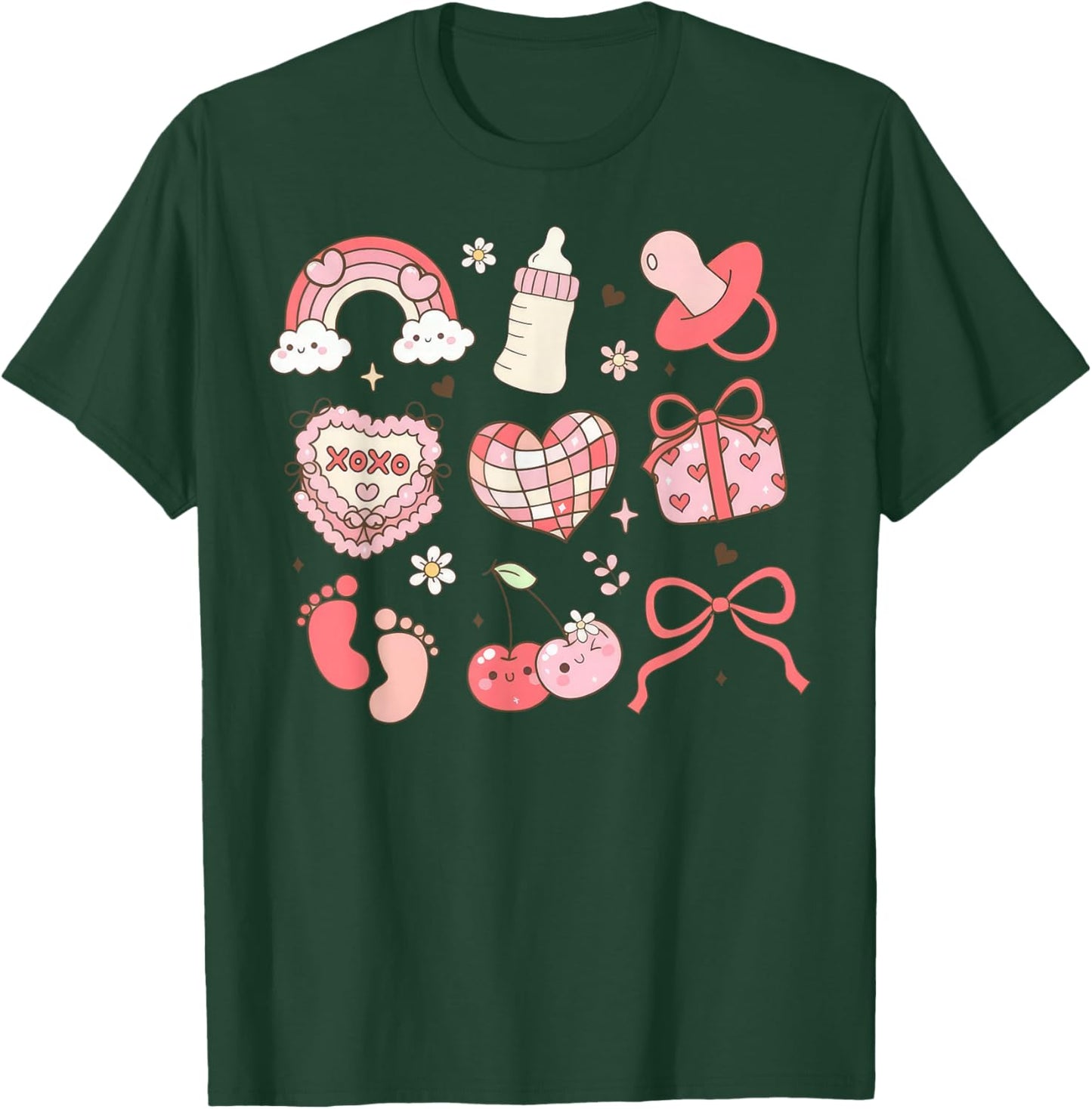 Nurse Valentines' Day Gifts NICU Nurse Valentines Day L&D Nurse Nicu Crew , Black, Small, Short Sleeve, , -Adults, Healthcare Professionals, Nurses T-Shirt - T-Shirt | Forest
