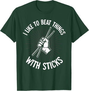 Funny Drumming Art Women Drumline Drum Set Drummer T-Shirt - T-Shirt | Forest