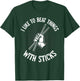 Funny Drumming Art Women Drumline Drum Set Drummer T-Shirt - T-Shirt | Forest