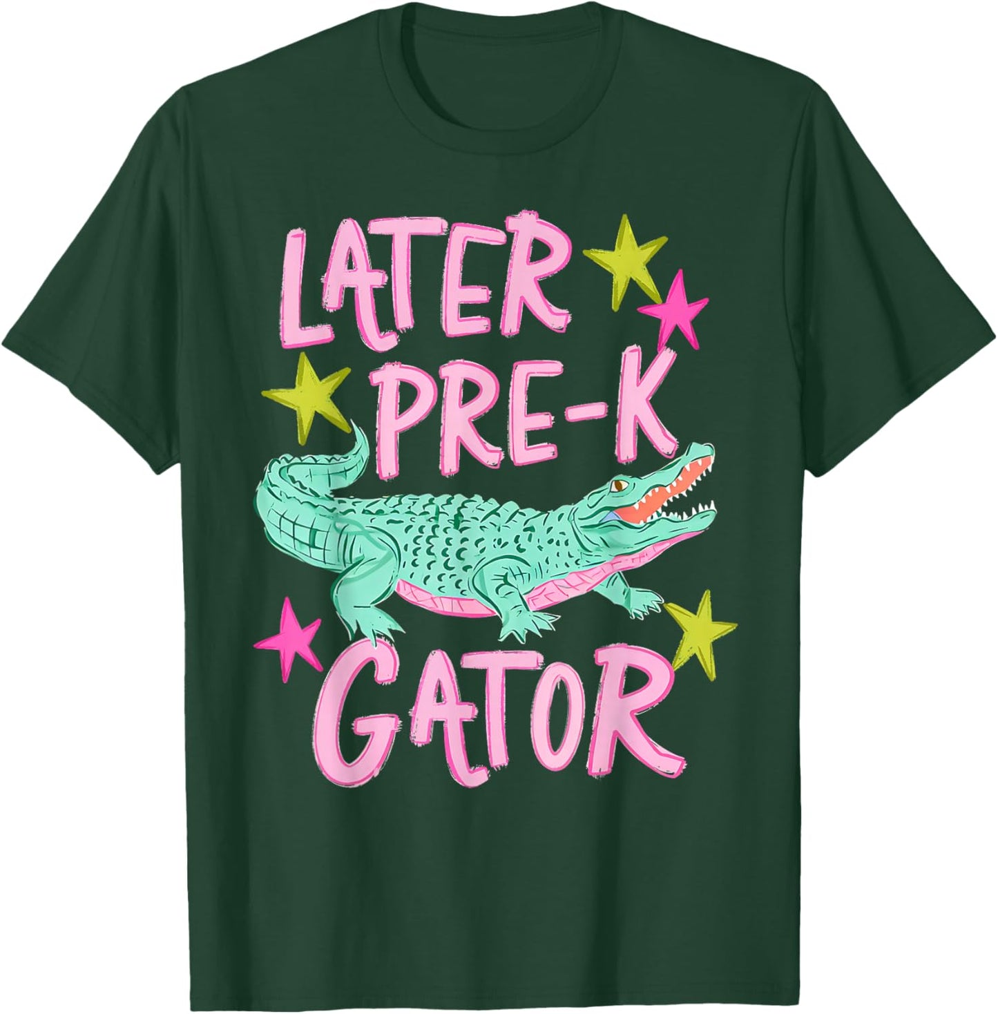 Later Pre K Gator Alligator Funny Meme Last Day of School T-Shirt - T-Shirt | Forest