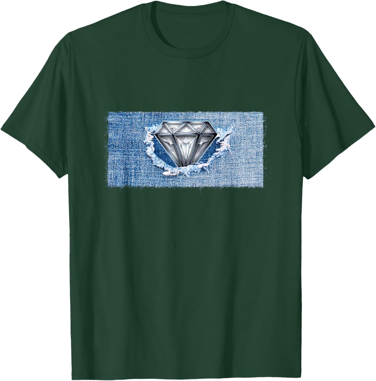 Diamond Shirt Denim and Dimonds Black Urban Design T-Shirt - T-Shirt | Forest