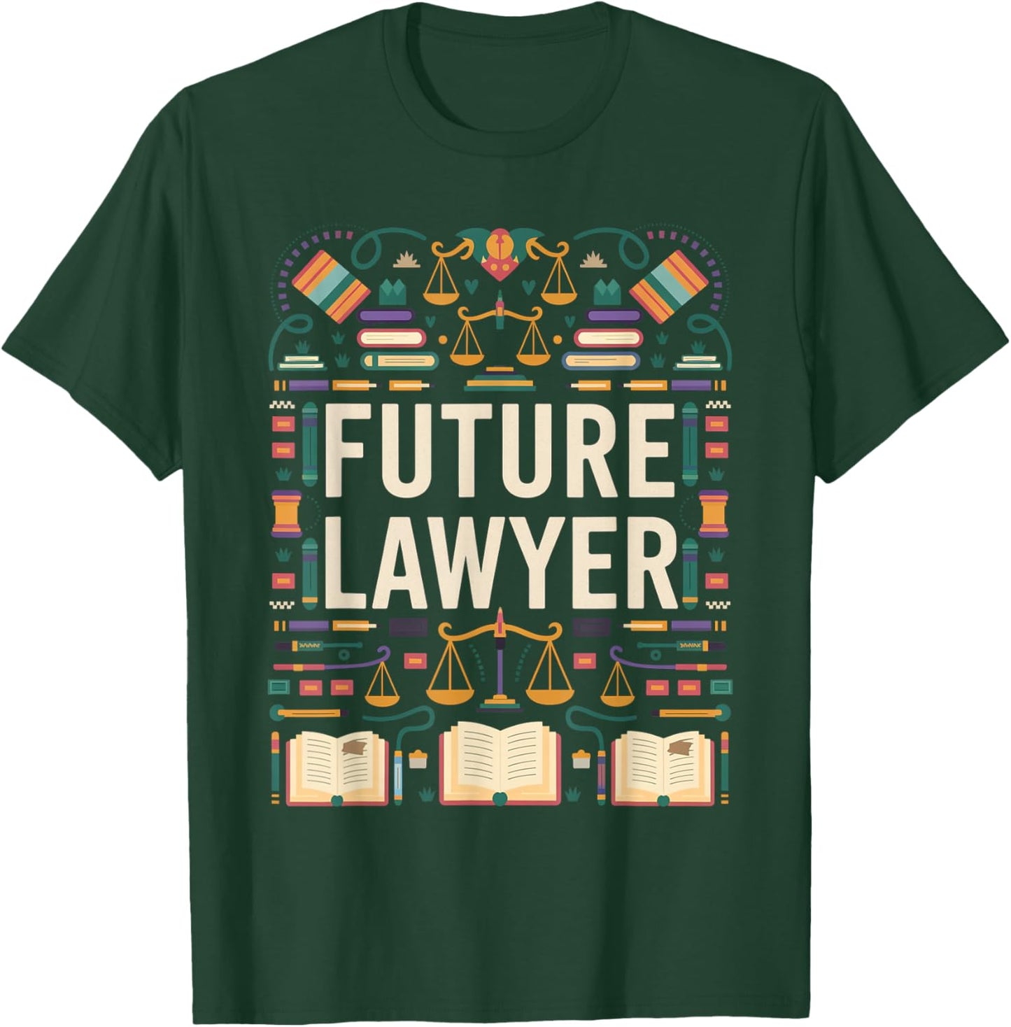 Future Lawyer Graduation School Kids Toddler Women Men T-Shirt - T-Shirt | Forest