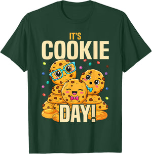 National Cookie Day Chocolate Chip Cookies Its T-Shirt - T-Shirt | Forest