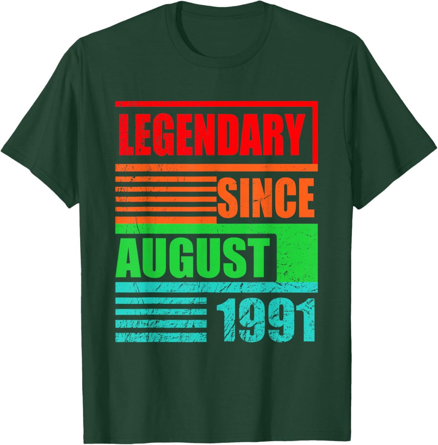 35e Anniversaire légendaire Depuis août 1991 Citation d'anniversaire T-Shirt - T-Shirt | Forest