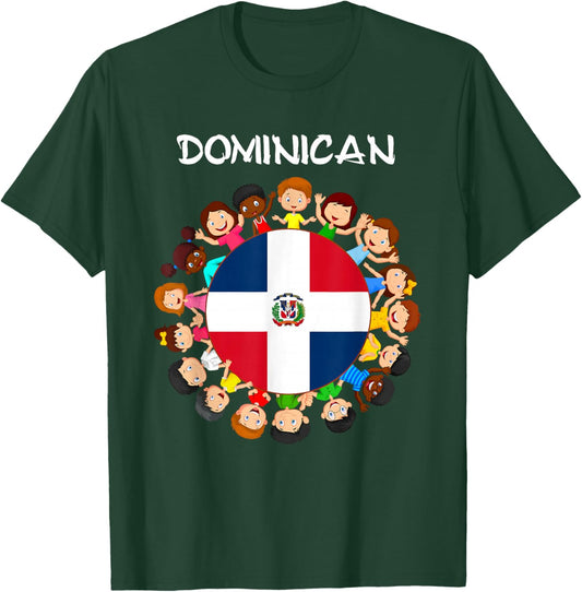 Dominican Hispanic Heritage Month Kids T-Shirt - T-Shirt | Forest