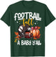 Fall Pregnancy Announcement Football Fall & A Baby Y'all T-Shirt - T-Shirt | Forest