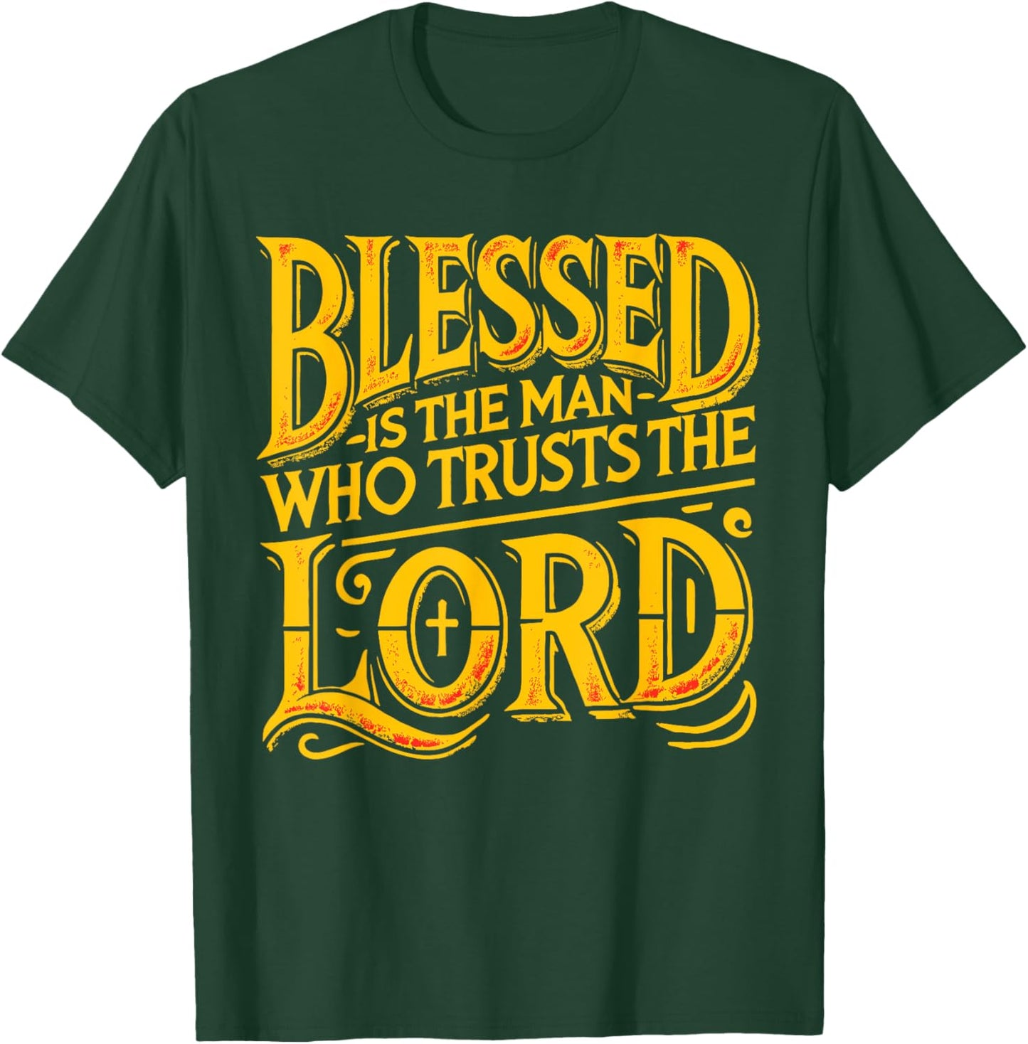 Bible Scripture Verse Jeremiah 17:7 christian men T-Shirt - T-Shirt | Forest