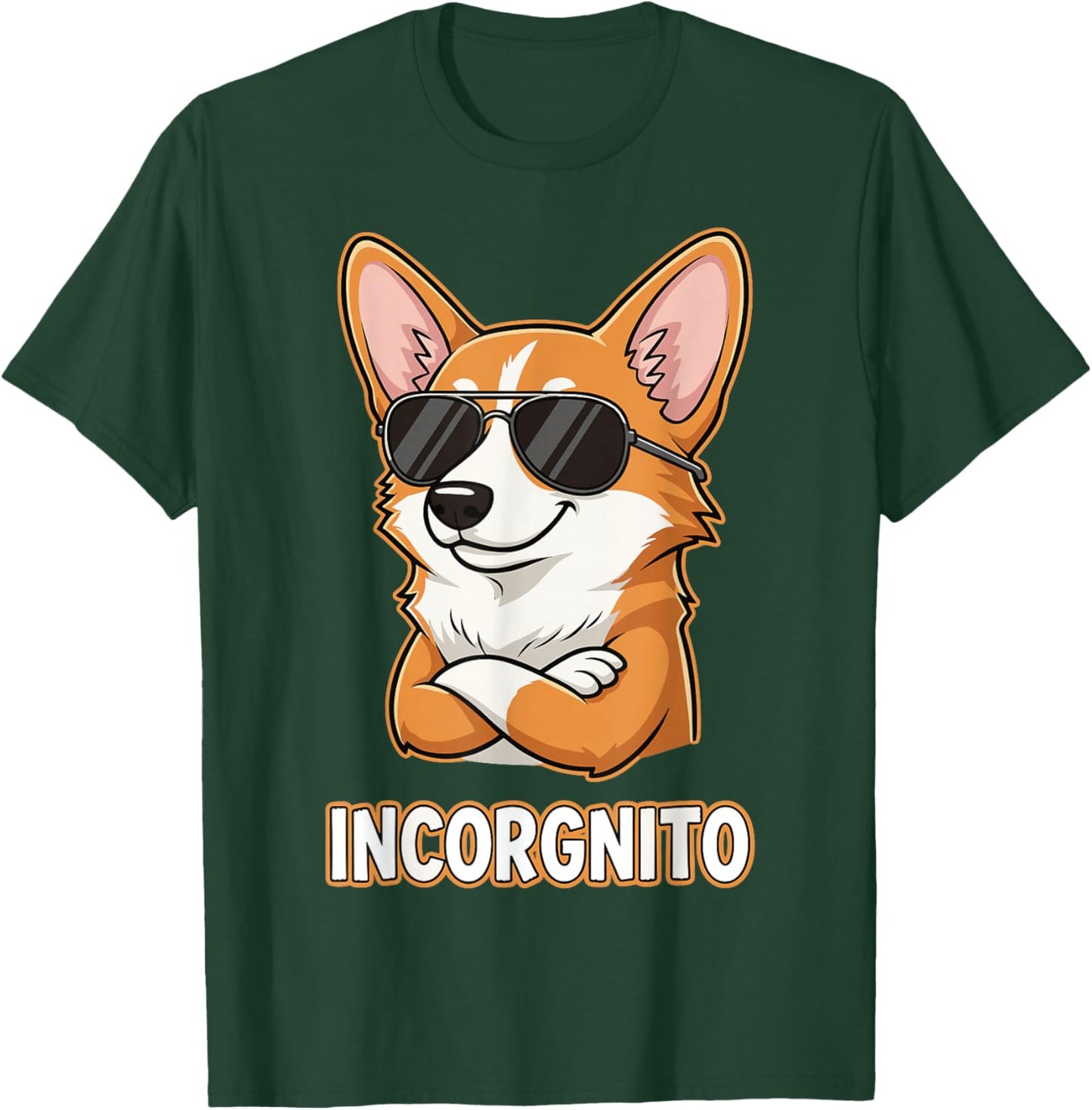 Incorgnito Walisischer Corgi Hundebesitzer Humor Männer Frau Kinder T-Shirt - T-Shirt | Forest