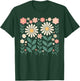 Vintage Flowers Women Wildflower Graphic Floral Gardening T-Shirt - T-Shirt | Forest
