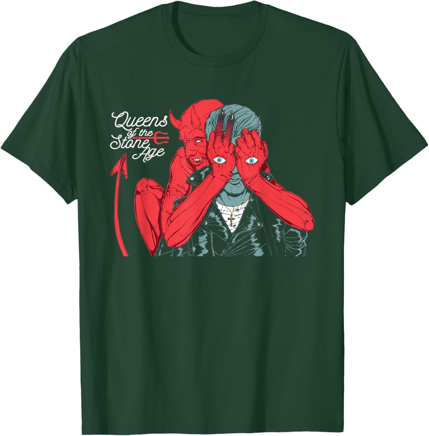 Official Queens of The Stone Age Devil T-Shirt - T-Shirt | Forest
