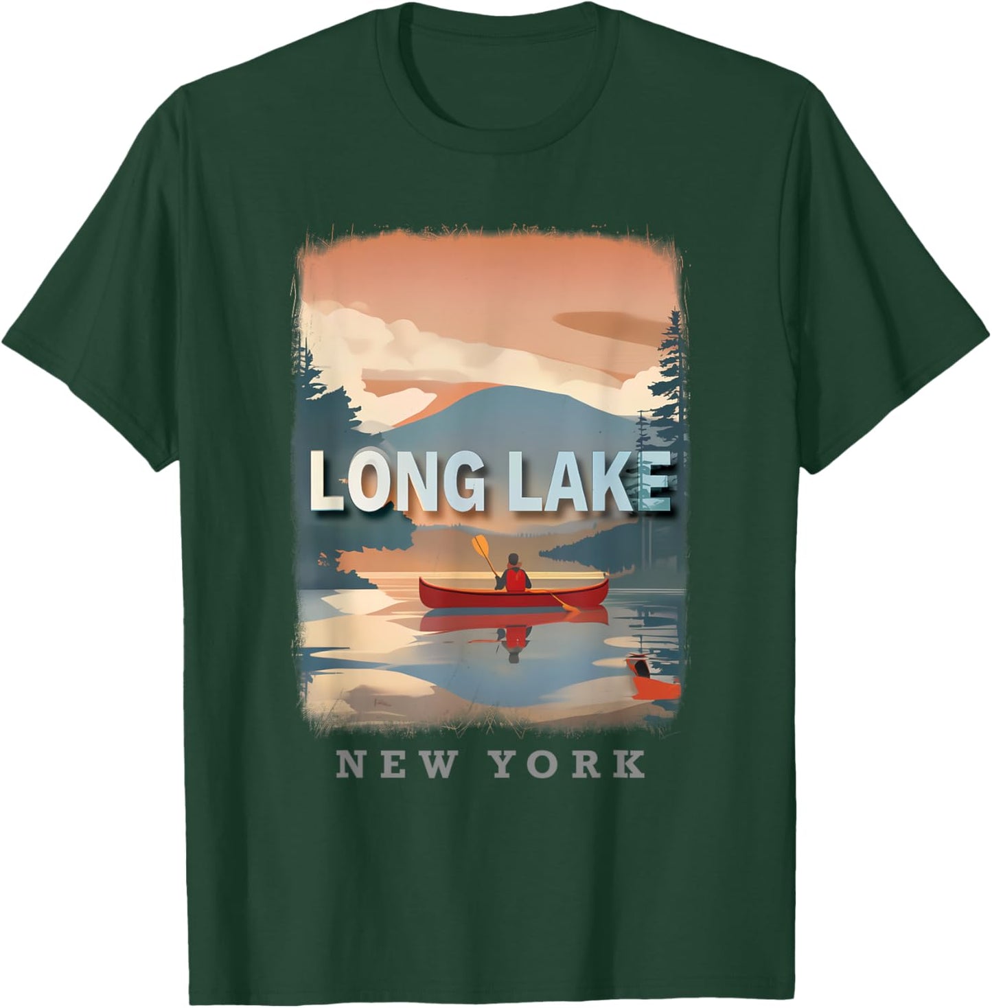 Long Lake New York NY Adirondack Wilderness SD860 T-Shirt - T-Shirt | Forest